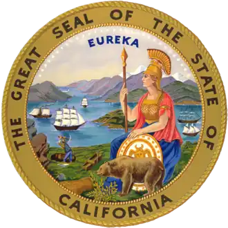 Athena on the Great Seal of California