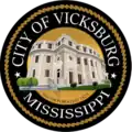 Official seal of Vicksburg, Mississippi