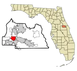 Location in Seminole County and the state of Florida