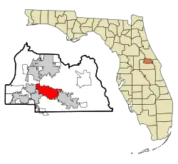 Location in Seminole County and the state of Florida