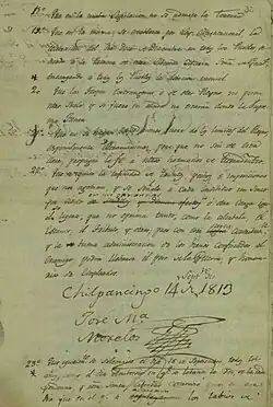 Sentimientos de la Nación, página 3