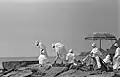 Photo from the series of the Italian nuns in 1959 at the beach