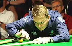 Shaun Murphy playing a shot