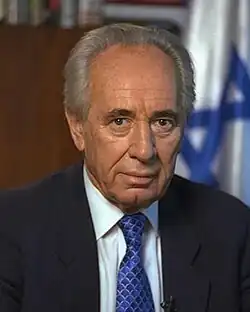 Head shot of Shimon Peres