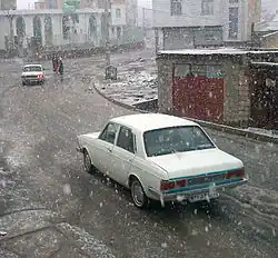 Snowfall in Shirvaneh