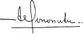 Signature of Arnold Mononutu