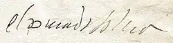 Cosimo I's signature