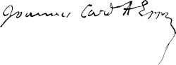 János Scitovszky's signature