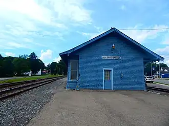 The former Erie Railroad station in Silver Springs in June&nbsp;2015.