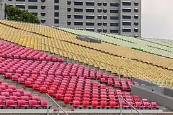 Grandstand of The Float at Marina Bay in 2019.