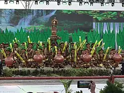 Stage performance by the dancers known as the Ritual Showdown