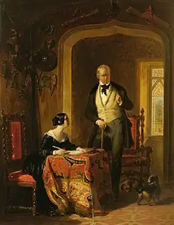 Sir Walter Scott Dictating to His Daughter by William Allan