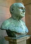 Sir William Dugdale, Bt Bronze bust Merevale Hall, Atherstone, Warwickshire