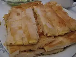 Cheese pie or cheese burek