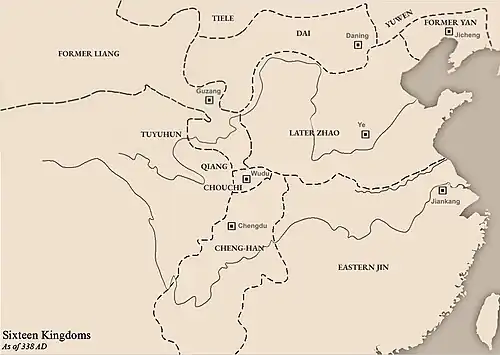 Former Yan in 338 AD