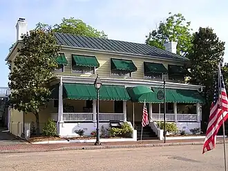 The colonial tavern on Main Street, now operated as the Smithfield Inn.
