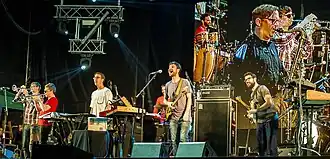 Snarky Puppy performing at Heineken Jazzaldia in a 2016 concert