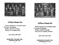 Old picture of plain kitchen glassware