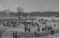 Skaters on the lake in 1940