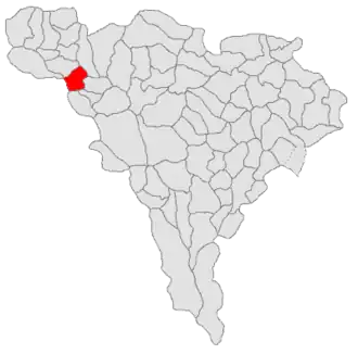 Location in Alba County