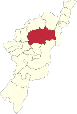 Map of Adamawa State highlighting Song