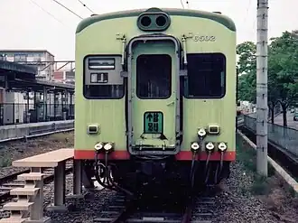 6000 series cars in revised color scheme awaiting scrapping in June 1993