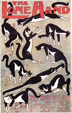 Souter's cover design for The Lone Hand magazine, 1909