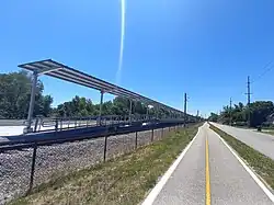 Monon Trail at the future South Hammond station.