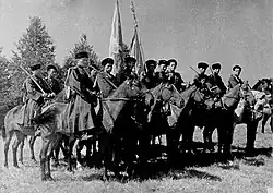 Cossack Cavalry Kuban-Slutsk Red Banner Orders of Suvorov, Kutuzov and Bogdan Khmelnitsky Division. 1944.