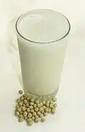 Soy milk and soybeans