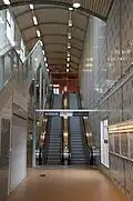 Escalators at Spånga station