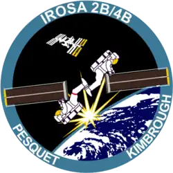 ISS iROSA 2B and 4B patch mission patch