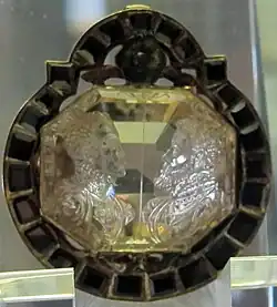 Attributed; topaz carved with portraits of Philip II and his son Don Carlos, c. 1566, Cabinet des médailles, Paris