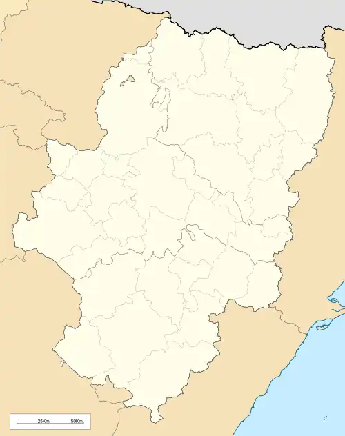 Jaca is located in Aragon