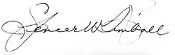 Signature of Spencer W. Kimball