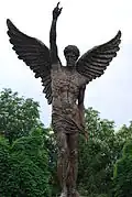 A monument of an angel for the defenders of Macedonia