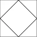 Square-in-a-square quilt block pattern