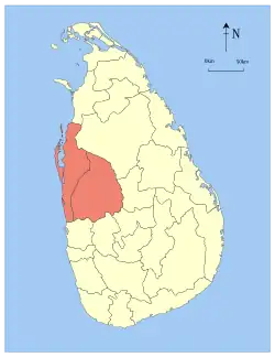 Location within Sri Lanka