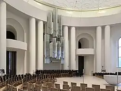 Interior with organ in December 2024