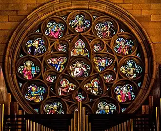Western transept rose window