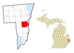 Location within St. Clair County