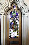 St Ignatius window, 1850, reconstructed in 2015 from a found fragment