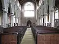 Nave, looking towards the font and the west door