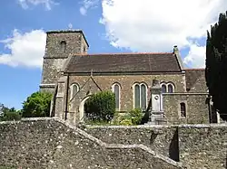 St Mary's Church, Storrington, where Ford added a vestry south of the chancel, 1933