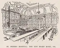 St Peter's Hospital, new board room, 1901