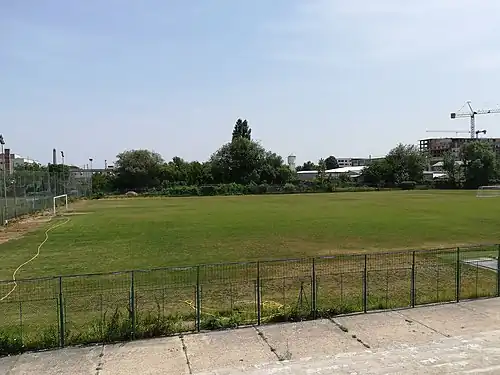 View of the stadium from the main stand.