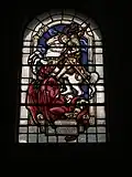 Stained-glass window depicting St George