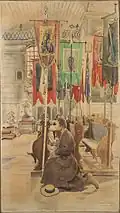 Wnętrze kościoła w Garbowie (Interior of the Church in Garbow), watercolour, 1901 (National Museum in Warsaw)