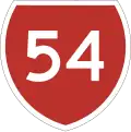 State Highway 54 marker