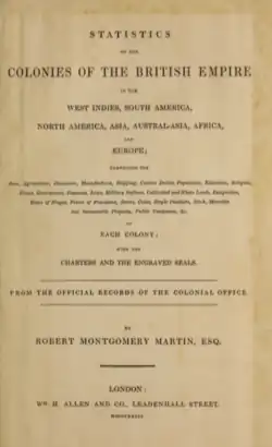Statistics of the Colonies of the British Empire